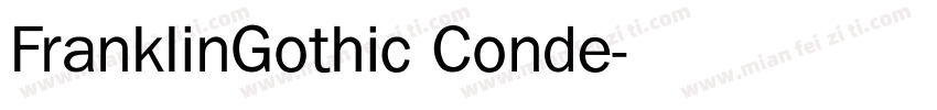 FranklinGothic Conde字体转换